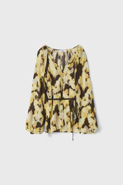 Bee blurry silk blouse