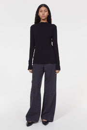 Columbina rib jersey top