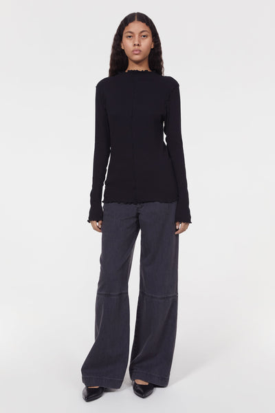 Columbina rib jersey top