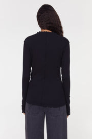 Columbina rib jersey top