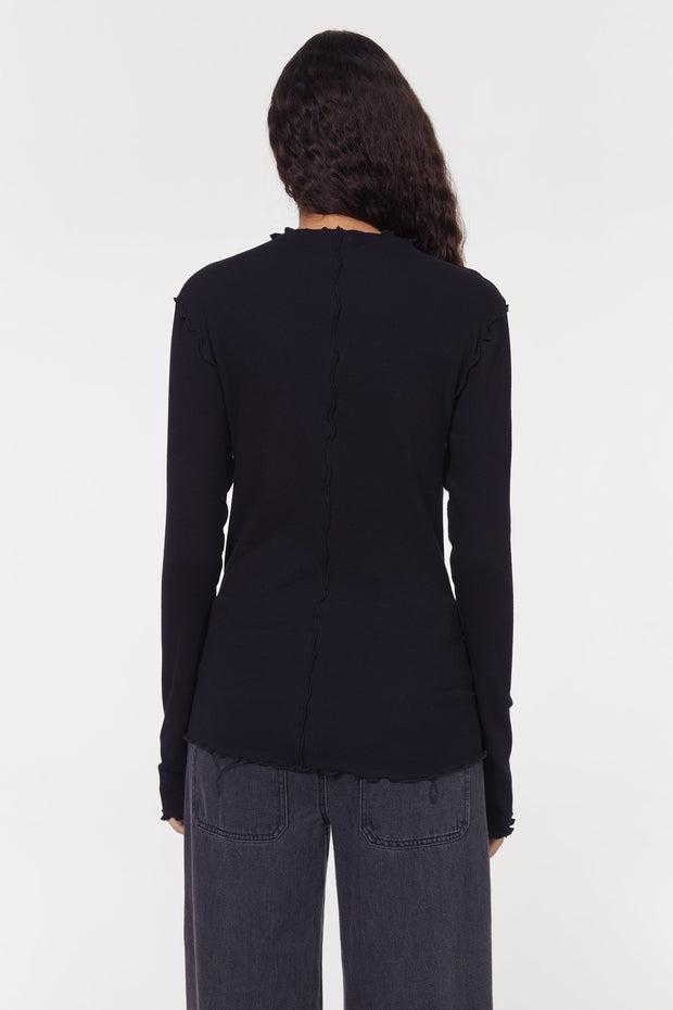 Columbina rib jersey top