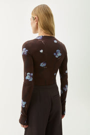 Karlai violet jersey top