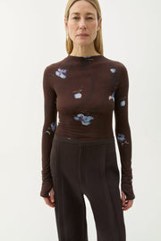 Karlai violet jersey top