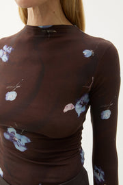 Karlai violet jersey top