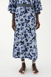 Flora ditsy knitted skirt