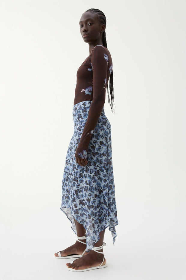 Turner violet ditsy skirt