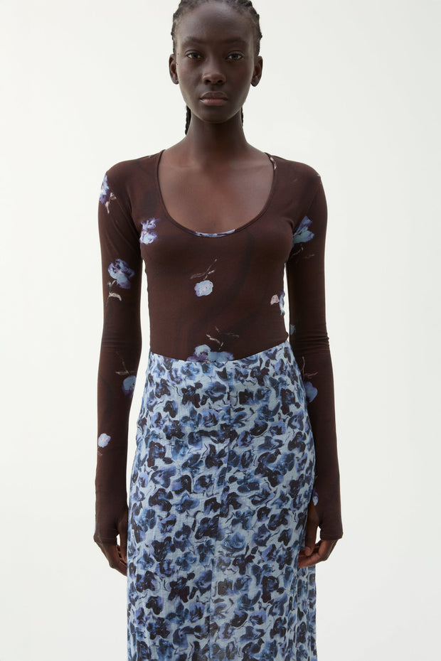 Cora violet jersey top