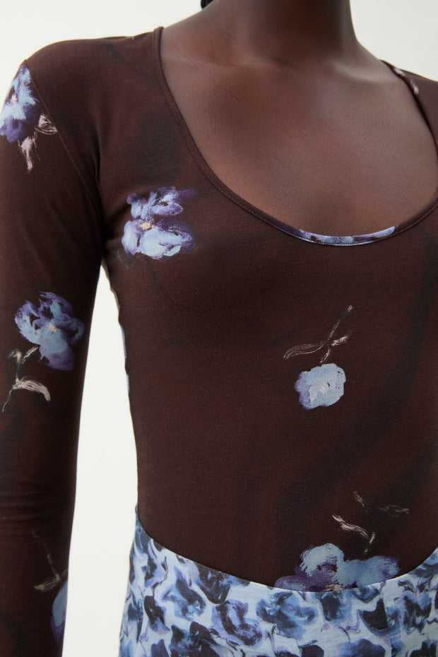 Cora violet jersey top