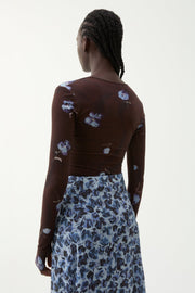 Cora violet jersey top