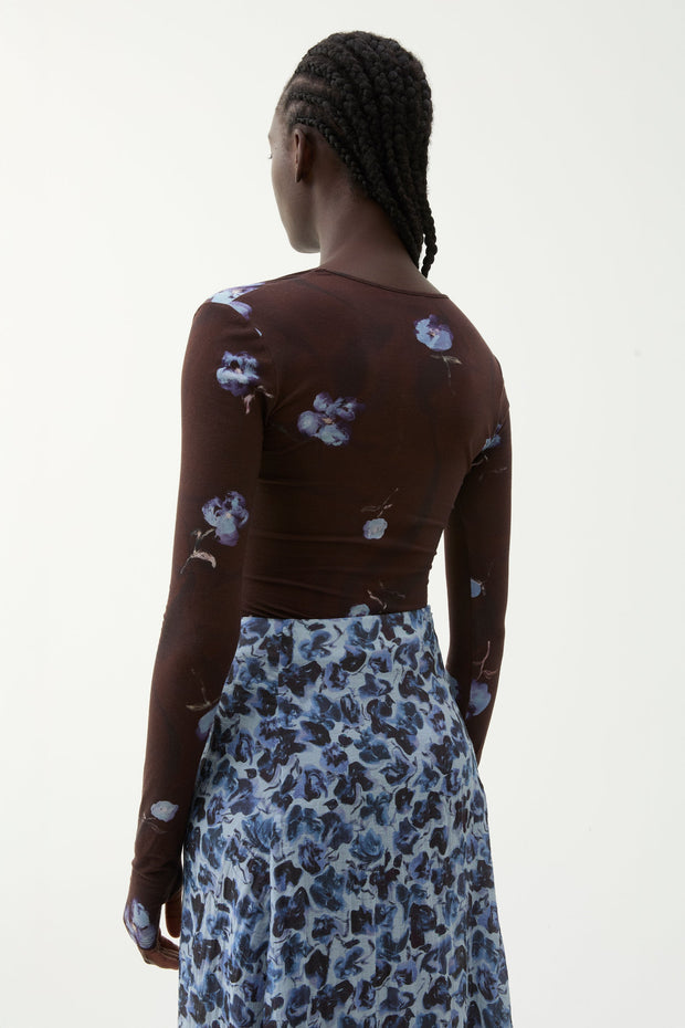 Cora violet jersey top