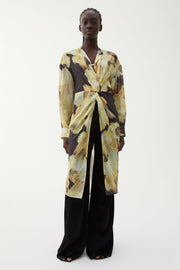 Cecilie long blurry flower blouse
