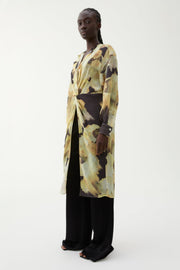 Cecilie long blurry flower blouse