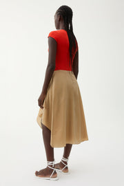 Nona crinkled skirt