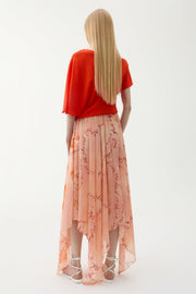 Blanca floral text skirt