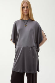 Block shiny dress