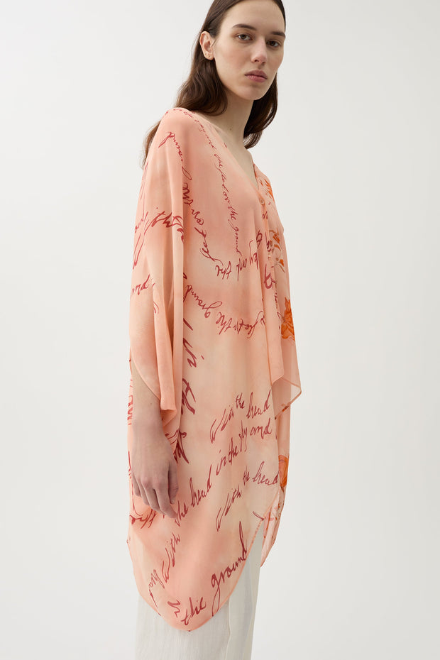 Aloe floral text blouse