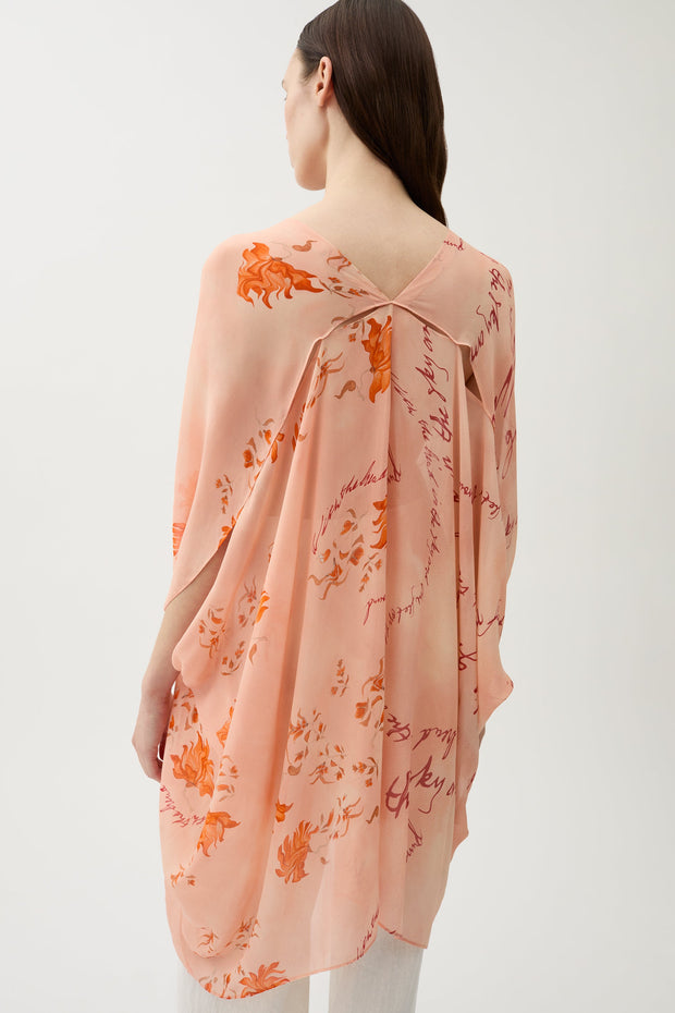 Aloe floral text blouse