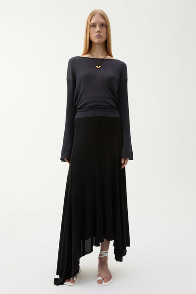 Sandy viscose skirt