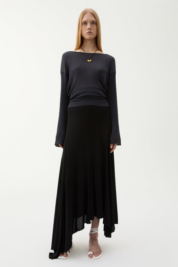 Sandy viscose skirt