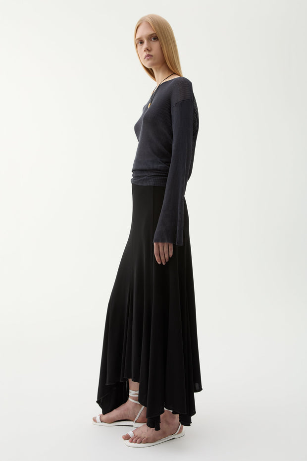 Sandy viscose skirt
