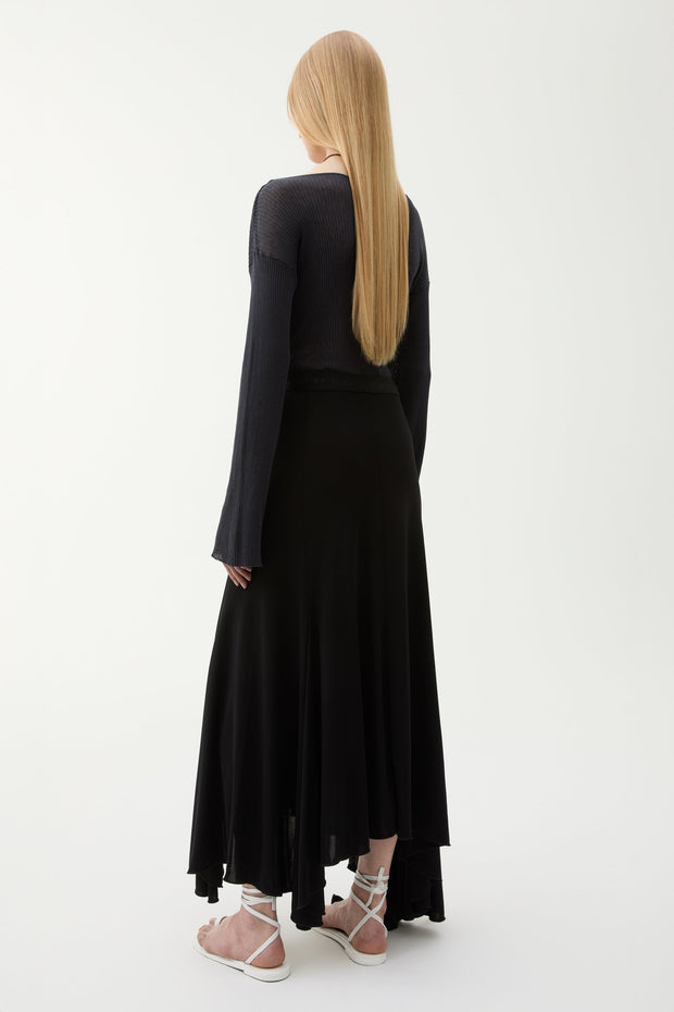 Sandy viscose skirt