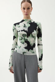 Karlai blurry jersey top