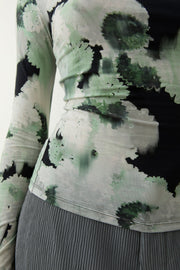 Karlai blurry jersey top