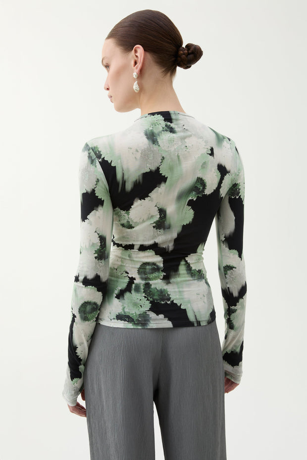 Karlai blurry jersey top
