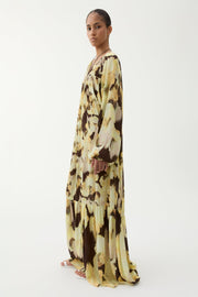 Iris blurry silk dress