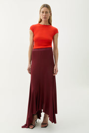 Sandy viscose skirt